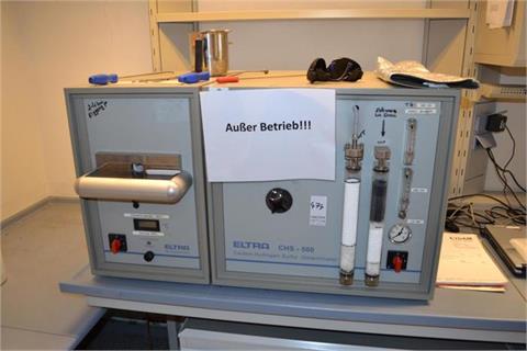 1 Schwefelanalysegerät für Kohlenwasserstoffmessung Fabr.: Eltra